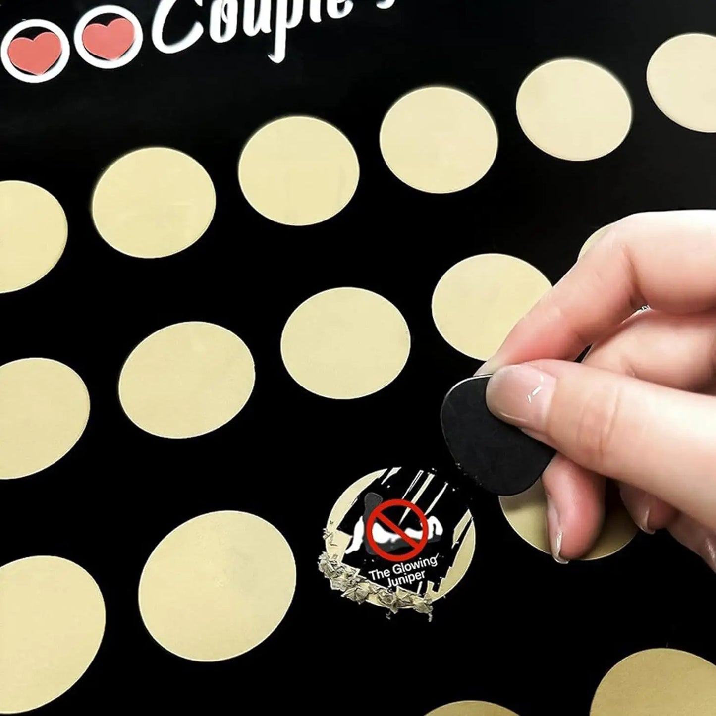 100 Paar-Challenges Rubbelposter | Date Night Spiel für Paare